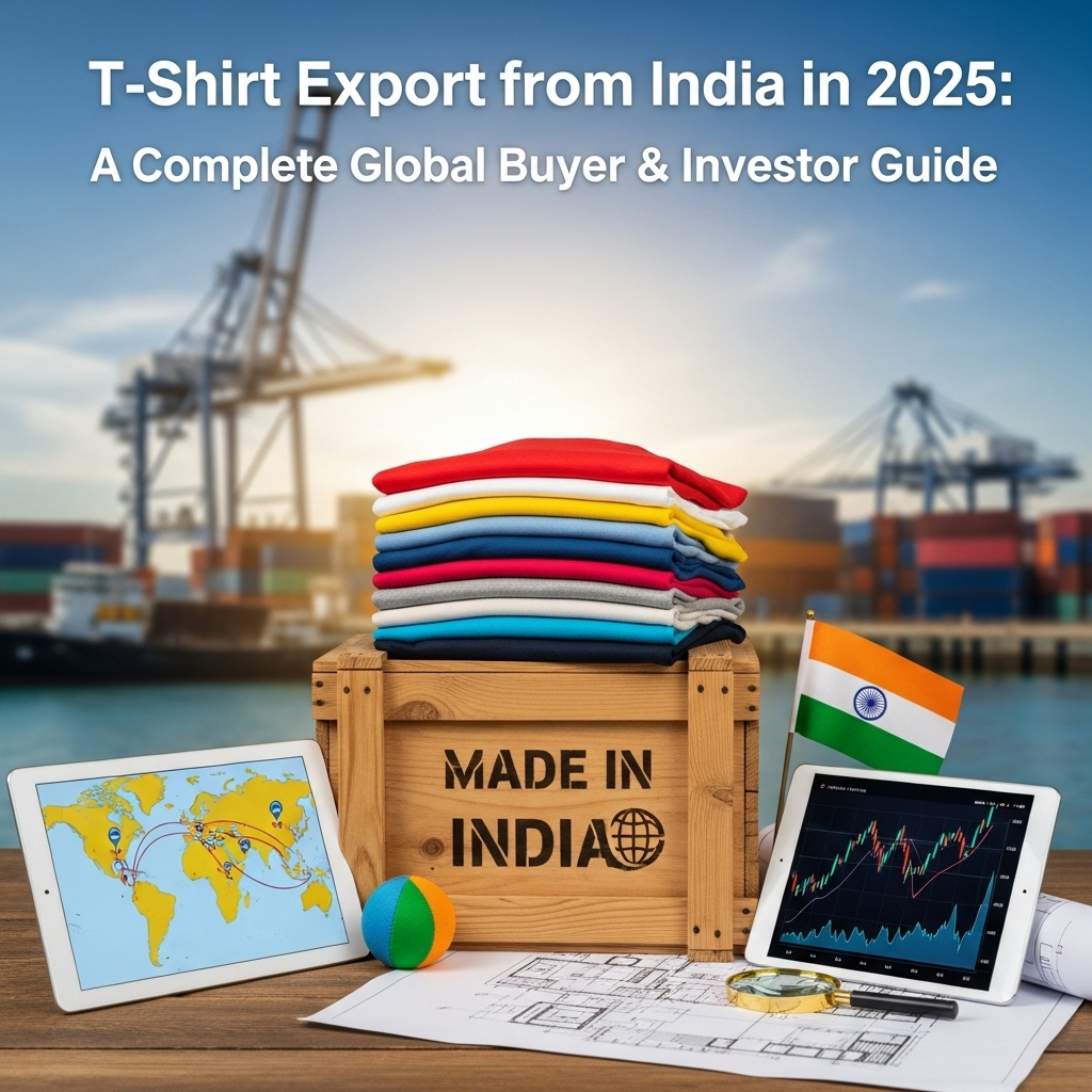 T-Shirt Export from India in 2025: A Complete Global Buyer & Investor Guide